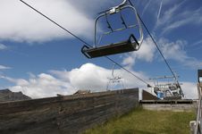 Chair Lift At Terminal Stop Stock Image Chair Lift At Terminal Stop Stock Image