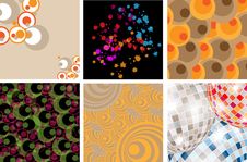 Different Abstract Backgrounds Royalty Free Stock Images