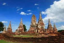 Wat Chaiwattanaram, Ayudhya, Thailand Royalty Free Stock Photos Wat Chaiwattanaram, Ayudhya, Thailand Royalty Free Stock Photos