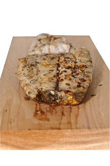 Mahi-Mahi On Wooden Grilling Plank Royalty Free Stock Image Mahi-Mahi On Wooden Grilling Plank Royalty Free Stock Image