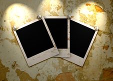 Three Empty Grunge Frame Stock Images