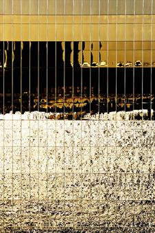 Brown Shiny Window Reflection Royalty Free Stock Photo