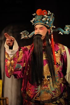 China Opera Man With Long Beard Royalty Free Stock Photography China Opera Man With Long Beard Royalty Free Stock Photography
