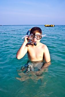 Young Boy Enjoying Snorkeling In The Sea Stock Images Young Boy Enjoying Snorkeling In The Sea Stock Images