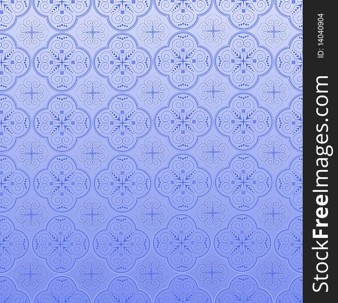 Seamless ornamental wallpaper, floral pattern, illustration, background