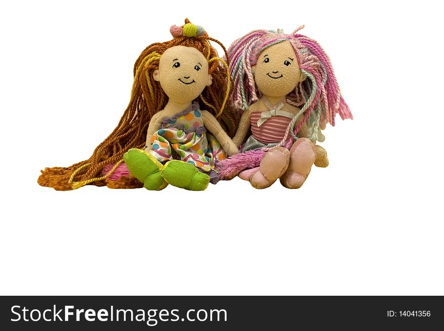 Dolls; two doll friends