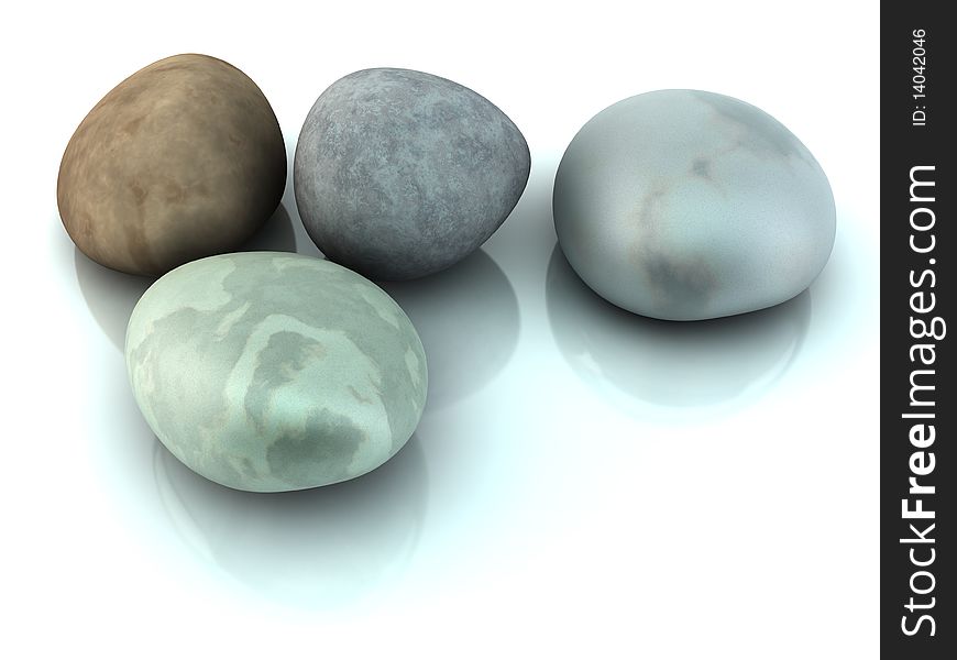 Nice render of four stones