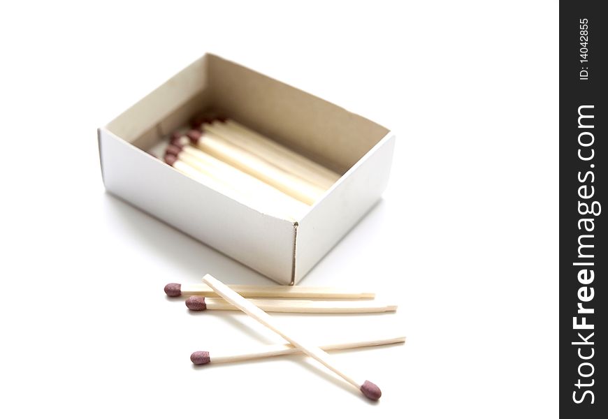 A match box on white background. A match box on white background