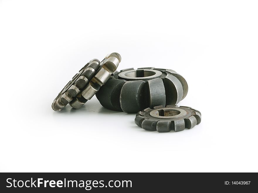 Some kind of metallic cutters, isolated on white background. Some kind of metallic cutters, isolated on white background