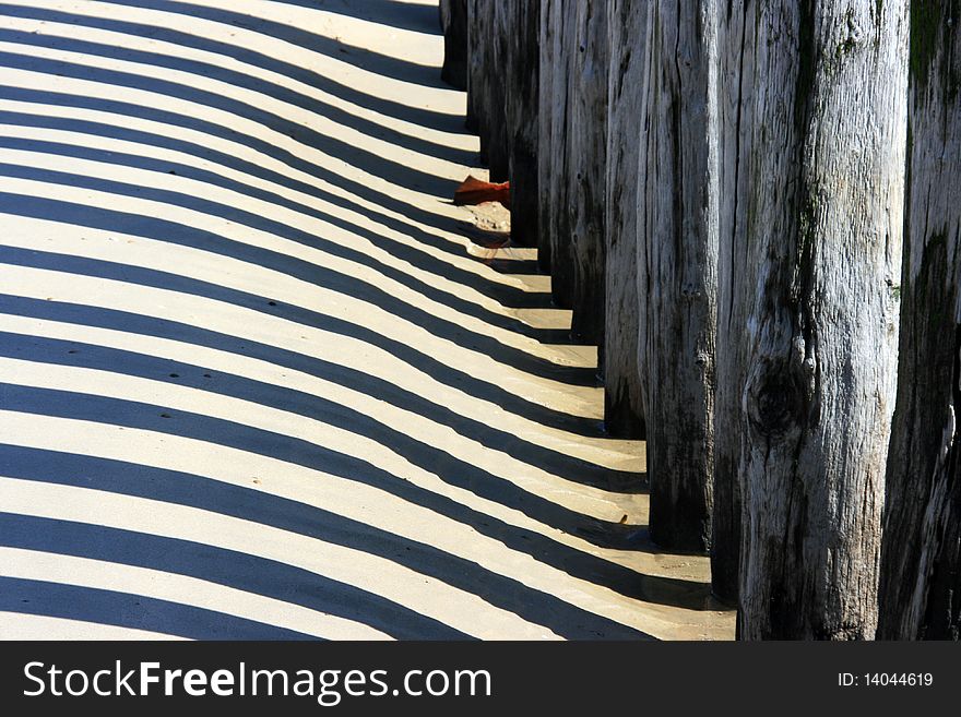 Beautiful play of the shadow on a local beach in Holland. Beautiful play of the shadow on a local beach in Holland