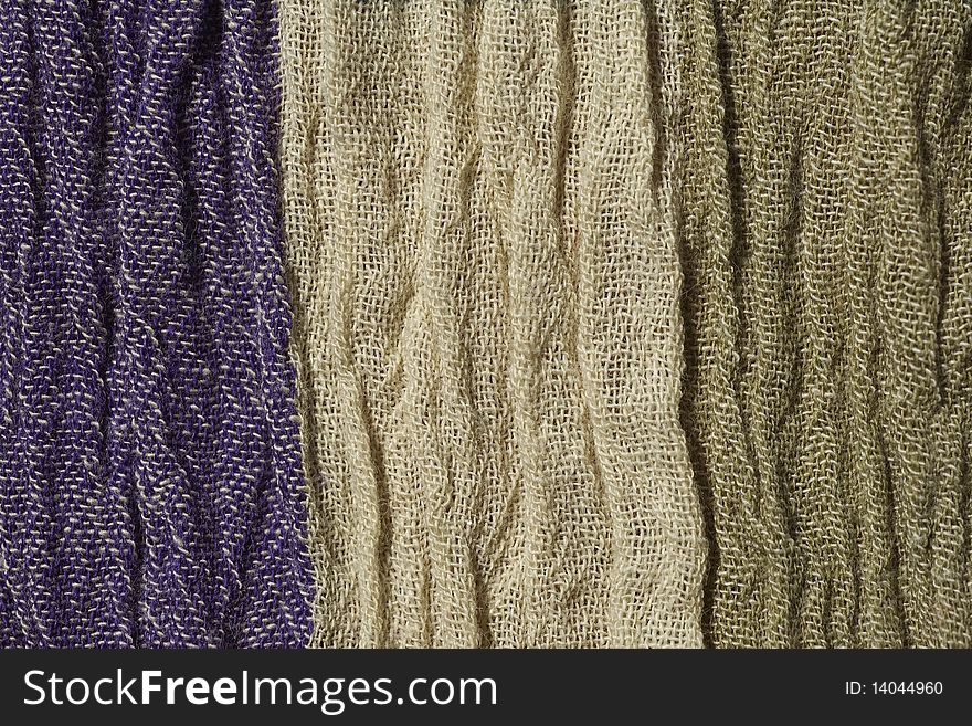 Woven crinkled Fabric in three colors