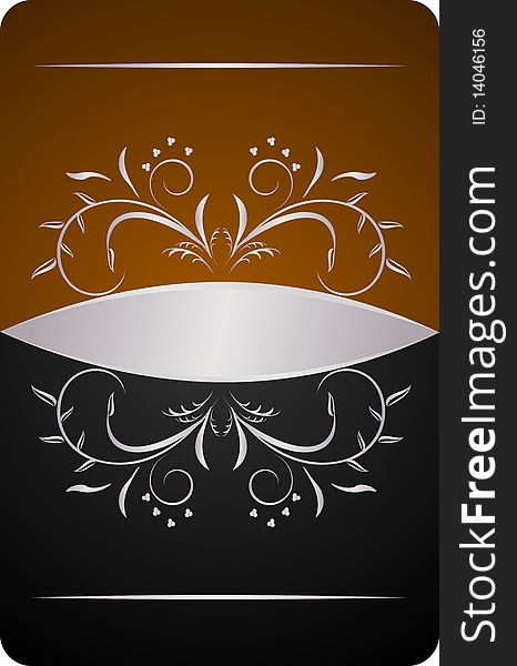 Beautiful luxury card or invitation. Vector