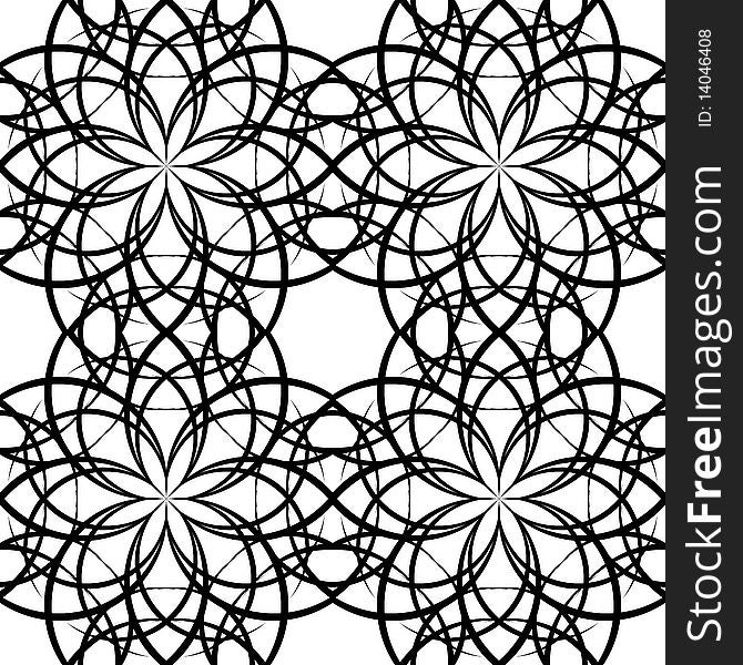 Illustration seamless tile ornate pattern. Vector. Illustration seamless tile ornate pattern. Vector