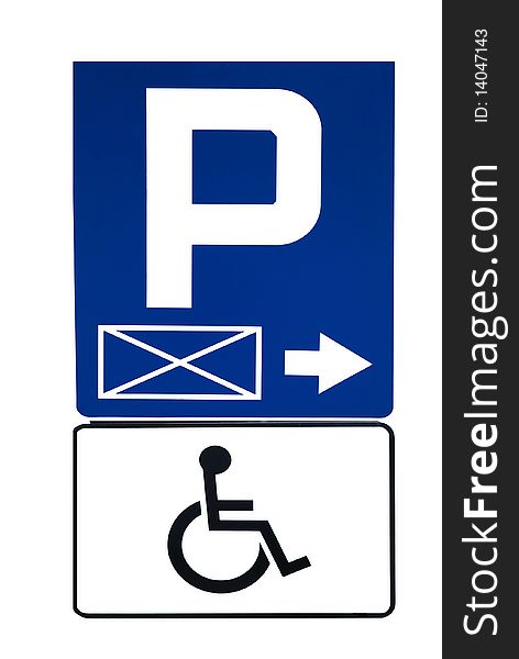 Parking sign