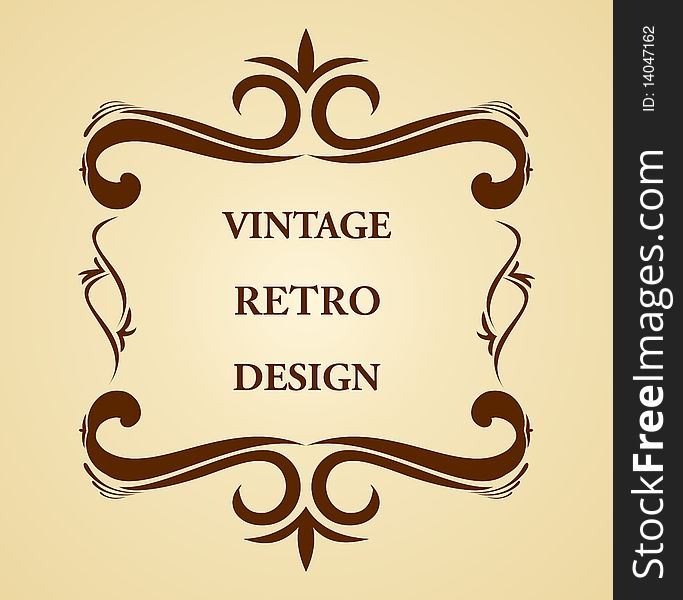 Luxury vintage for design card. Vector