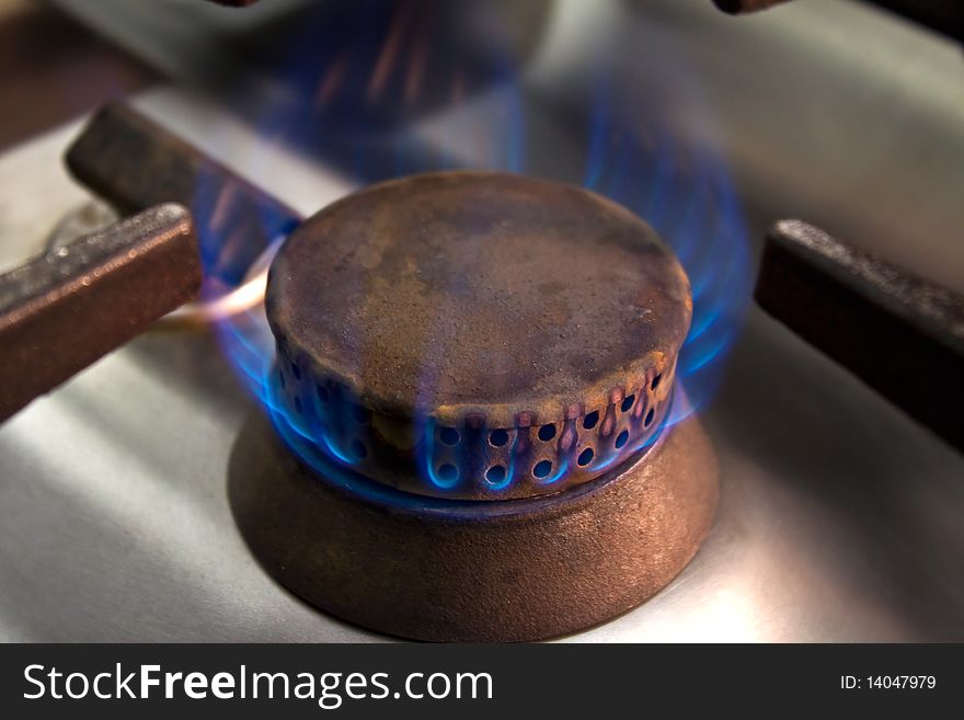 Professional cooker - Industrial kitchen detail