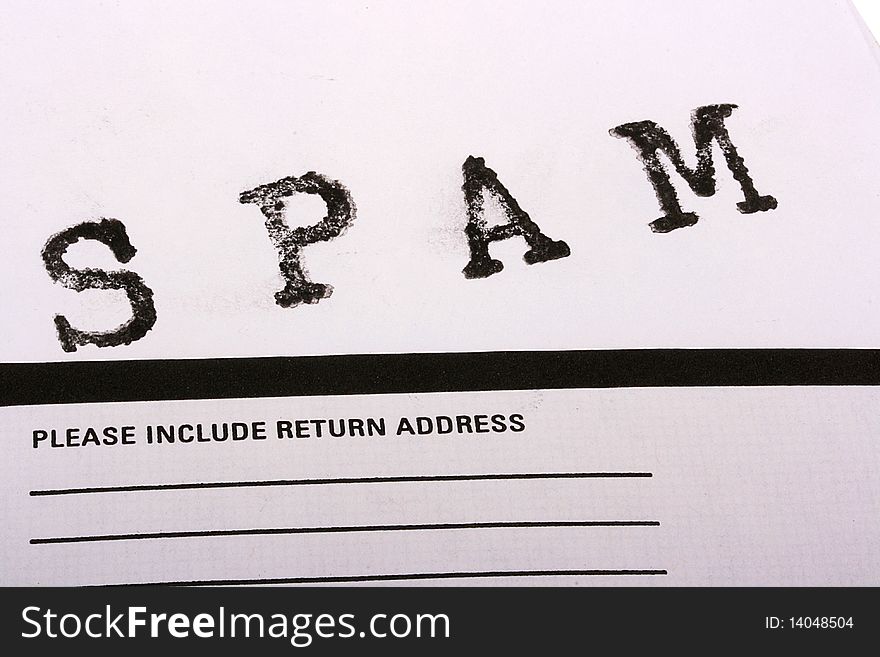 The concept of word SPAM in a combination of an envelope to the request to specify a return address.