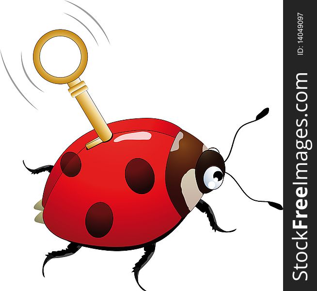 Clockwork ladybird animals insect spotted