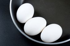Eggs Of A Hen On A Frying Pan Stock Images Eggs Of A Hen On A Frying Pan Stock Images