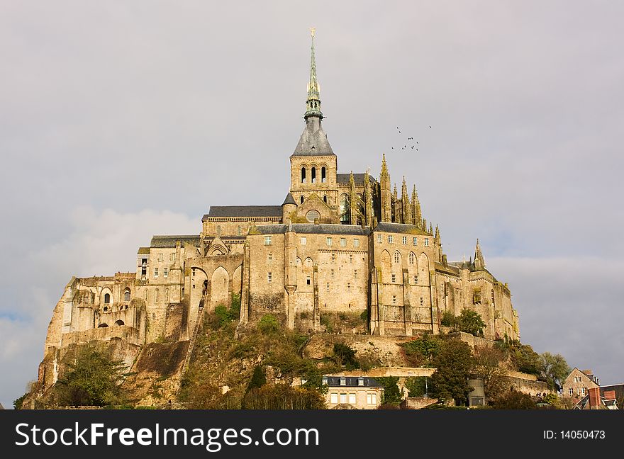 The mysterious and beautiful Mont Saint Michel, in France, Normandy