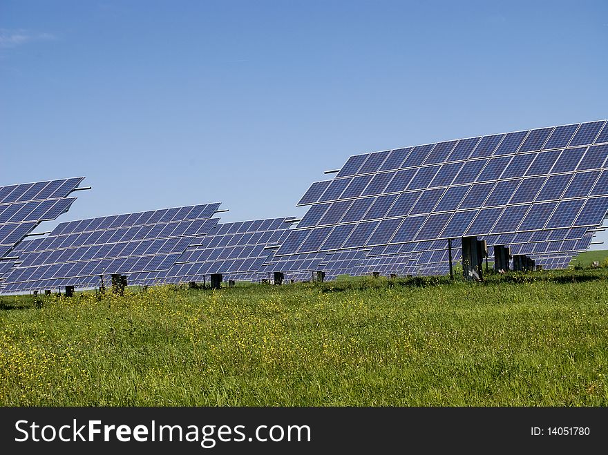 Solar Panels In The Field