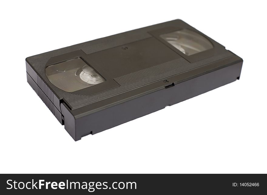 Videotape on a white background