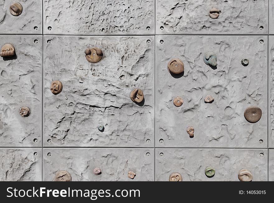 Freeclimbing Wall With Handles