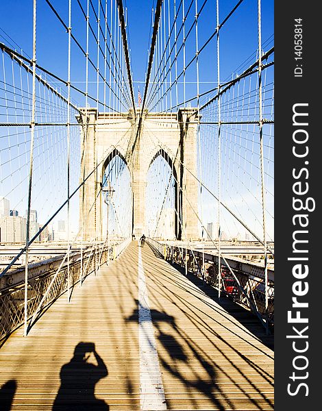 Brooklyn Bridge in Manhattan, New York City, USA