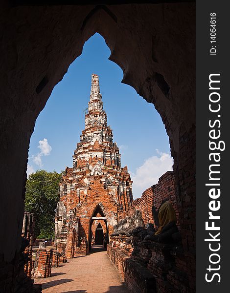 Ruin of Wat Chai Wattanaram, Ayutthaya, Thailand