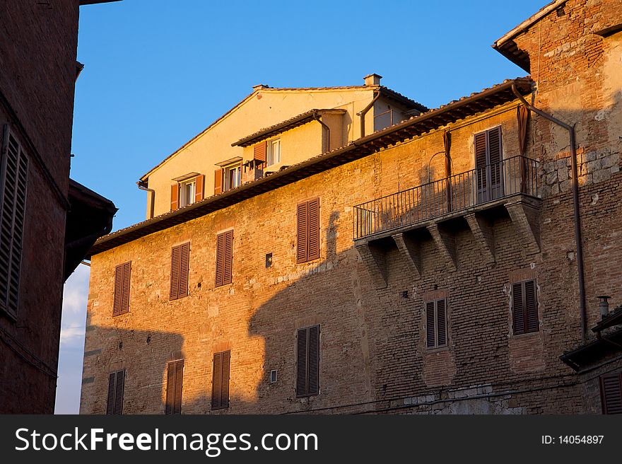 Sunset in Siena