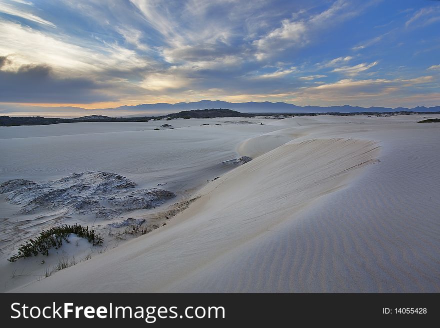 Image of Dunes on the South African coast line in the Western Cape