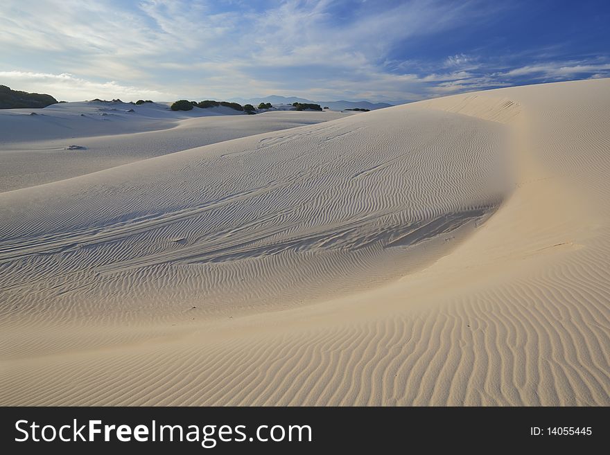 Image of Dunes on the South African coast line in the Western Cape. Image of Dunes on the South African coast line in the Western Cape