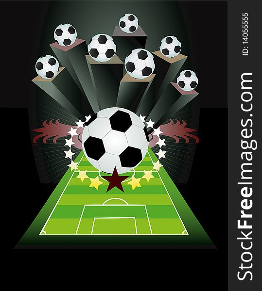 Abstract Soccer Background.