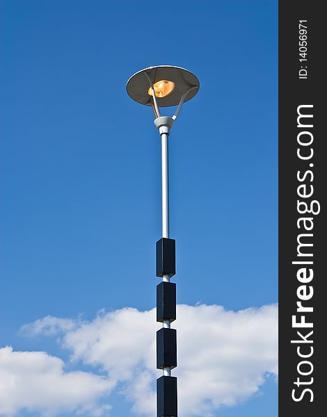 Lamp pole on a sky background
