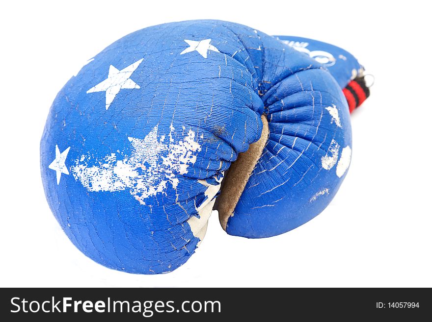 Boxing glove isolated on white background