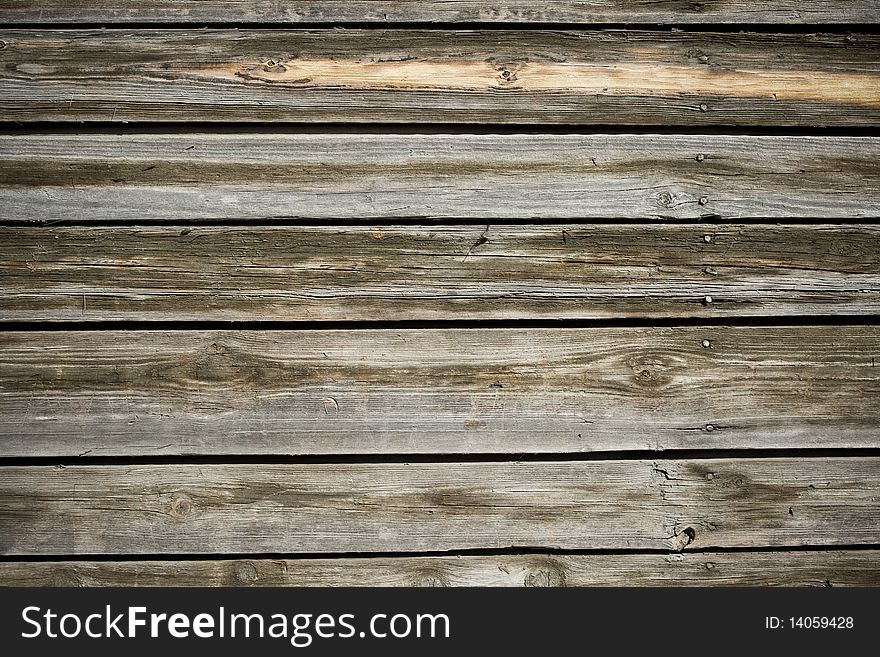 Old wooden planks texture, close up