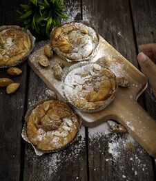 Homemade Bread Lounge Almond Danish Pastry Royalty Free Stock Image