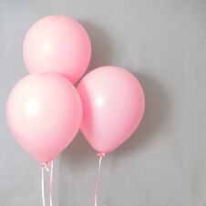 Balloons Pink Color Pastel For Party Time Stock Image Balloons Pink Color Pastel For Party Time Stock Image