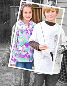 Young Girl And Boy Stock Photography Young Girl And Boy Stock Photography