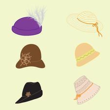 Hats For Woman Royalty Free Stock Image Hats For Woman Royalty Free Stock Image