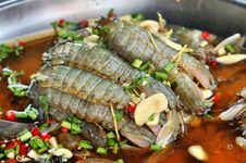 Mantis Shrimp Soak Fish Souse Royalty Free Stock Photo Mantis Shrimp Soak Fish Souse Royalty Free Stock Photo