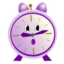 Cartoon Alarm Clock Royalty Free Stock Images