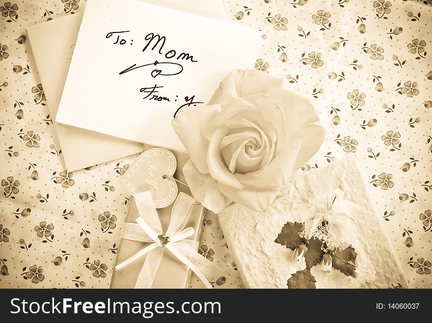 Mothers Day or Mothers Birthday Conceptual Image. Mothers Day or Mothers Birthday Conceptual Image