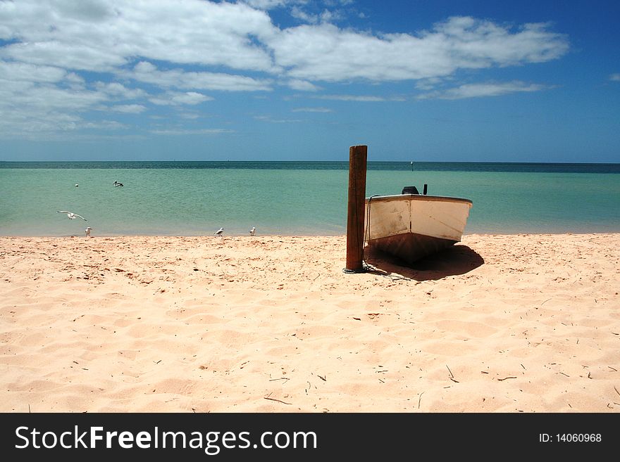 Boat On The Beach - Landscape