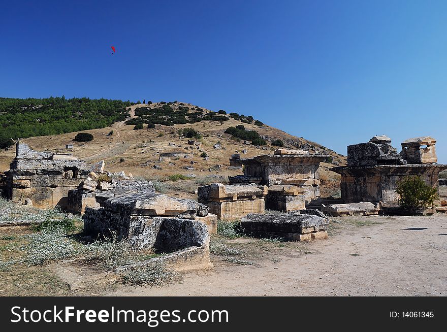 View of Ruins of Ancient Hierapolis