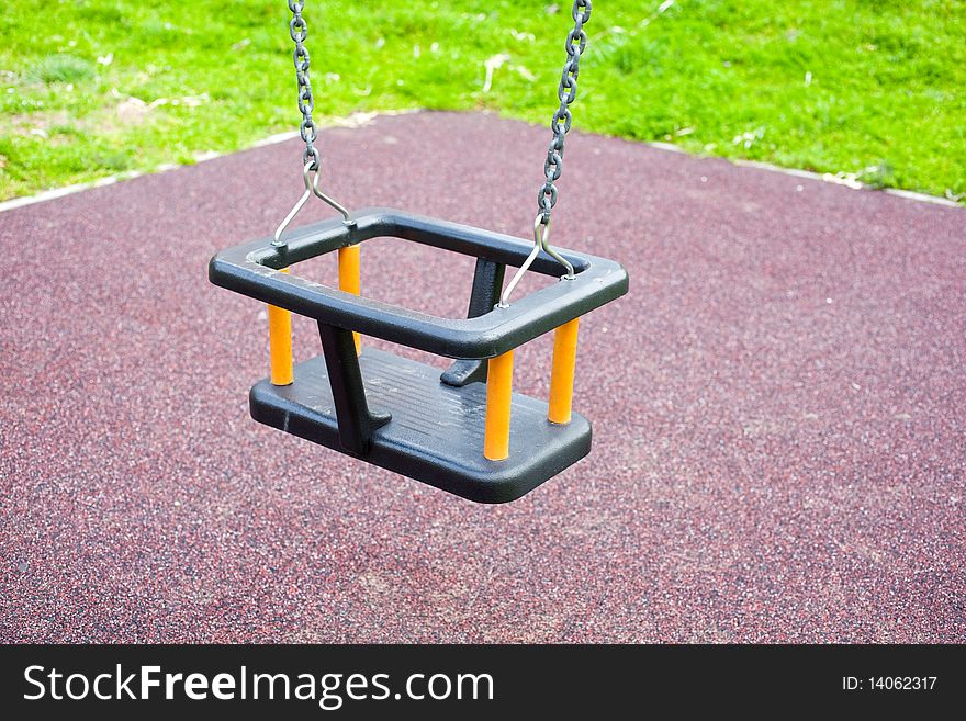 A seat of a swing