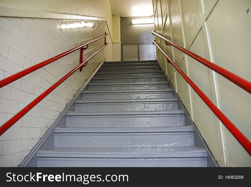 Stairway In School