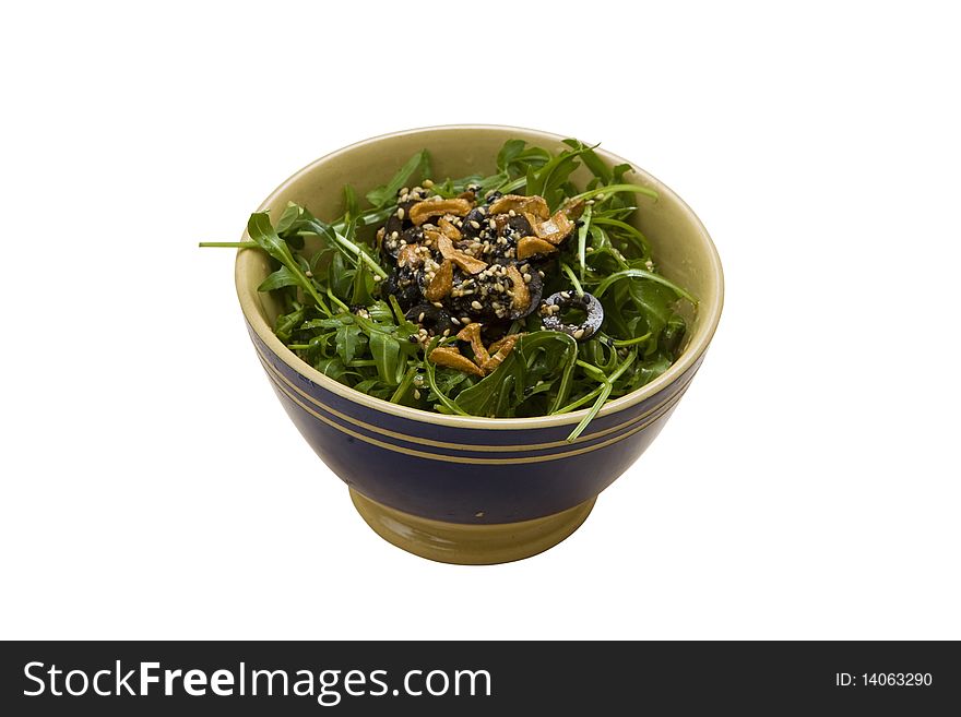 Healthy green salad, with clipping path. Healthy green salad, with clipping path