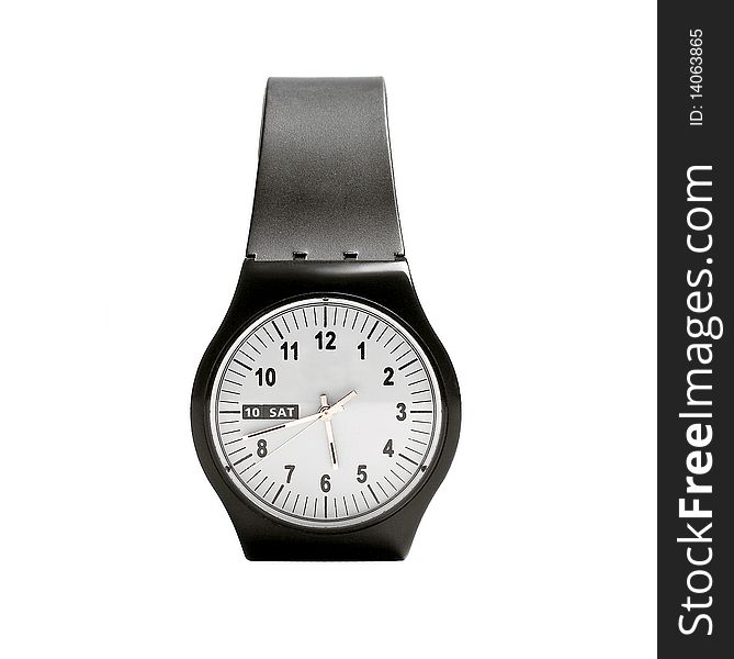 Black fashion stylish wristwatch