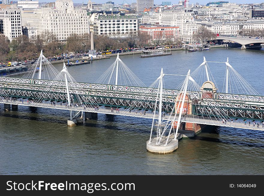 The Golden Jubilee Bridge at London